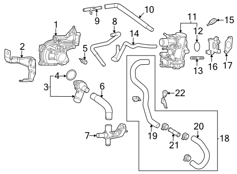 Hoses, Lines & Pipes VALVE, WATER CONTROL Diagram for 16342F0010
