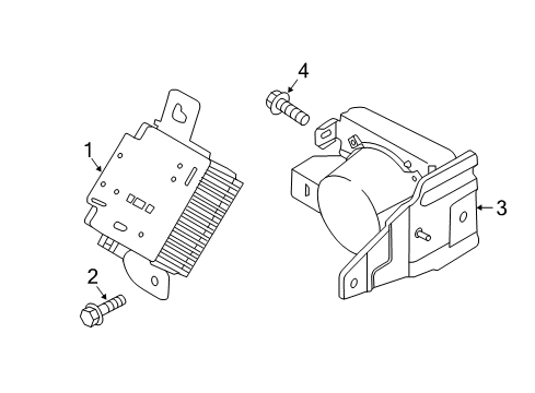 2018 Kia Soul EV Electrical Components Control Unit Assembly-V Diagram for 96390E4200