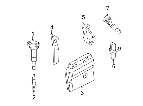2019 Toyota Corolla Ignition System ECM Diagram for 896610ZR12