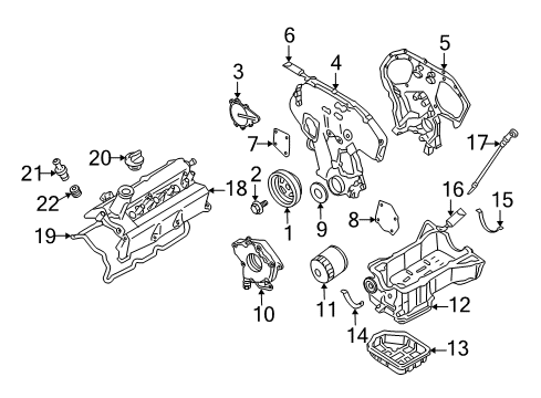 2005 Nissan Murano Filters Gauge-Oil Level Diagram for 111408J10B
