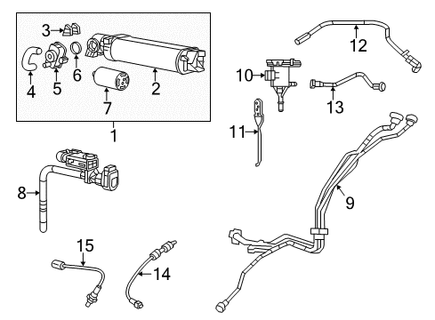 Emission Components Hose-PURGE Diagram for 68410860AB