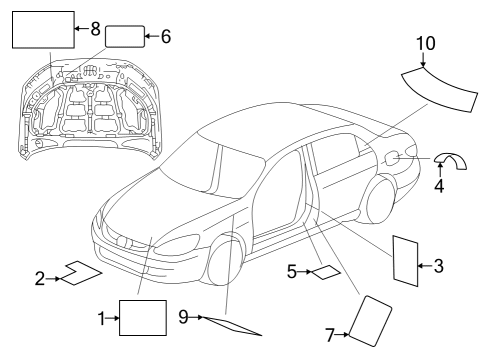 Information Labels Label, Temperature Caution Diagram for 1K90058GA00