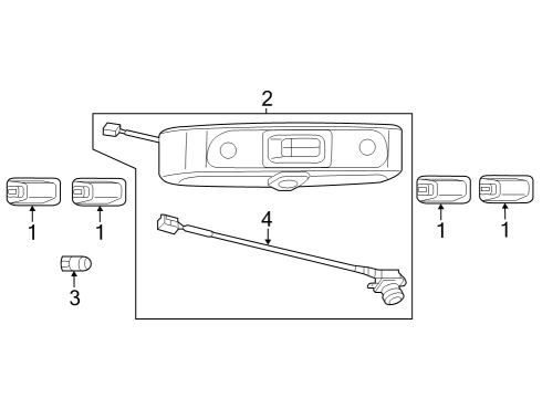 2015 Ram ProMaster 2500 Parking Aid Bezel-Back Up Camera Diagram for 6NC01RXFAA