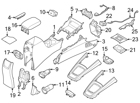 Console Console-RR Floor Diagram for 846A1K2150NNB