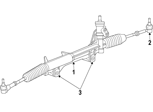 2012 Ram 1500 P/S Pump & Hoses, Steering Gear & Linkage Power Steering Pump Diagram for 68069904AC