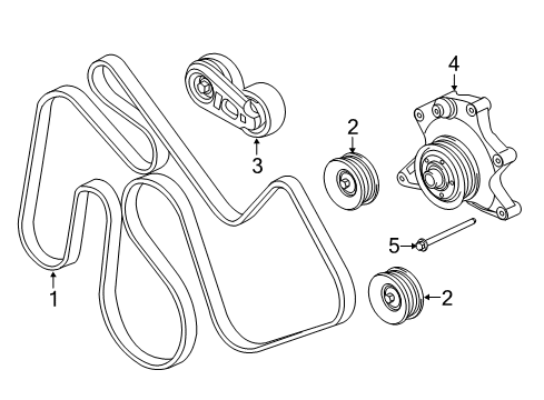 2018 Ford F-350 Super Duty Belts & Pulleys Serpentine Belt Diagram for HC3Z8620A
