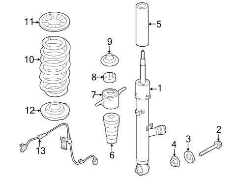 Shocks & Components - Rear Cover-Insulator Dust Diagram for 55339C5000