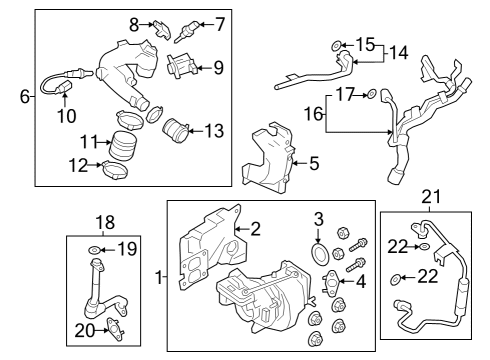 2019 Alfa Romeo Stelvio Turbocharger & Components Hose-TURBOCHARGER Oil Feed Diagram for 4893761AD