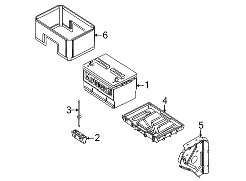 2016 Ford E-350 Super Duty Battery Positive Cable Diagram for CC2Z14300BBA