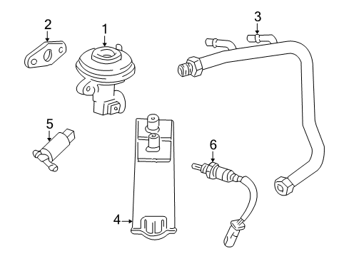 2004 Mercury Monterey Emission Components Vent Control Solenoid Diagram for 3F2Z9F945AA