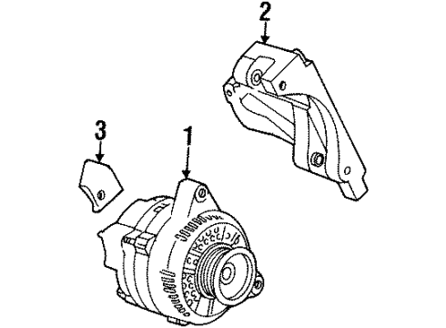 2001 Mercury Cougar Alternator Alternator Diagram for 4U2Z10V346CWRM