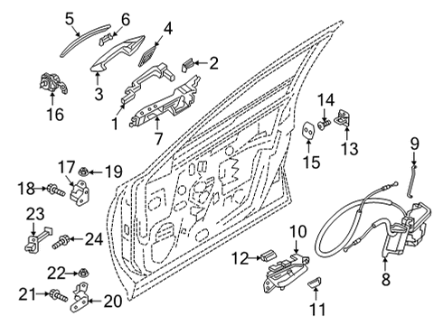 Lock & Hardware Bolt Diagram for 01121N6211