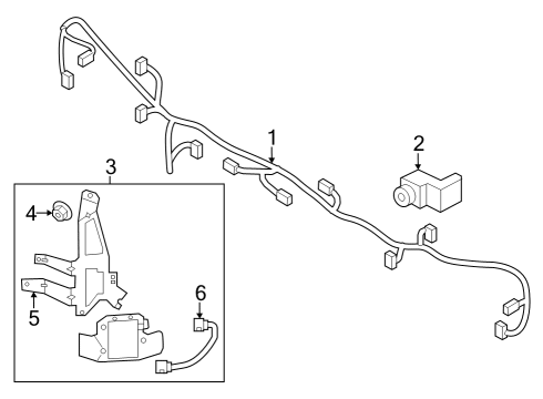 2020 Kia Niro Parking Aid Ultrasonic Sensor As Diagram for 99310G5000C3U