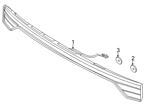 2020 Lincoln Aviator Reflector Reflector Nut Diagram for W718057S442