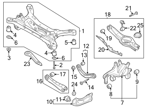 Rear Suspension Arm Assembly-Rr Assist Diagram for 55250L3500