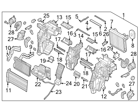A/C Evaporator & Heater Components THERMISTOR Assembly-A/C Diagram for 97143J9000