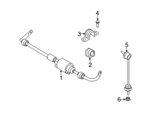 2002 BMW 745i Rear Suspension Components, Lower Control Arm, Upper Control Arm, Ride Control, Stabilizer Bar Hex Bolt Diagram for 07119908569
