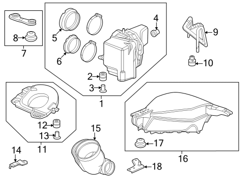 1986 Ford Bronco Air Intake Screw, Pan (4X8) Diagram for 93500040080H