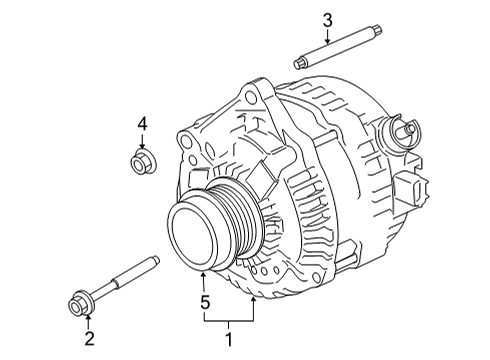 Alternator ALTERNATOR ASY Diagram for ML3Z10346B