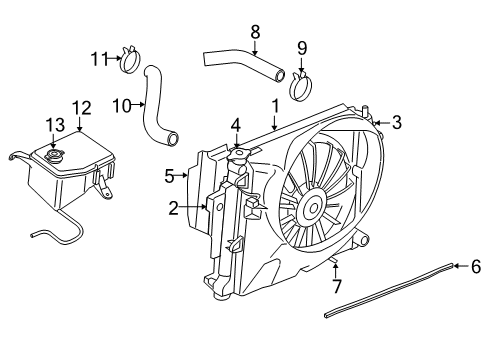 2007 Jeep Commander Radiator & Components Hose-Radiator Outlet Diagram for 55116870AC