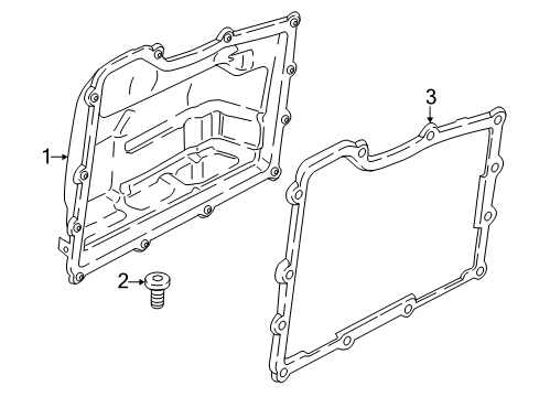 2017 BMW M2 Transmission Gasket Diagram for 28607842856