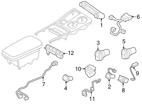 2020 Kia Stinger Parking Brake Pac K Diagram for 84644J5000