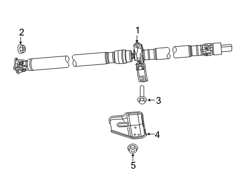 2008 Jeep Patriot Drive Shaft - Rear Shield-Heat Diagram for 5105640AA