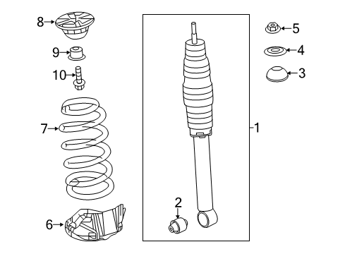 2017 Acura RDX Shocks & Components - Rear Bush, Rear Shock Absorber (Lower) Diagram for 52622TX4A01
