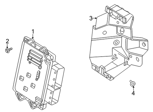 Electrical Components Mount Bracket Diagram for 84406070
