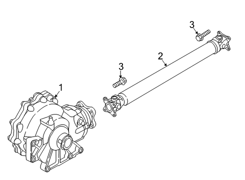 2020 Genesis G70 Drive Shaft - Front Bolt Diagram for 49129B1100