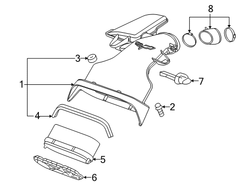 2009 Chevrolet Corvette Powertrain Control Housing Diagram for 25801658