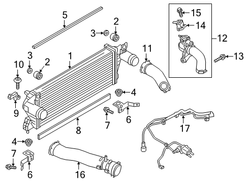 Powertrain Control Outlet Tube Diagram for KB3Z6F073B