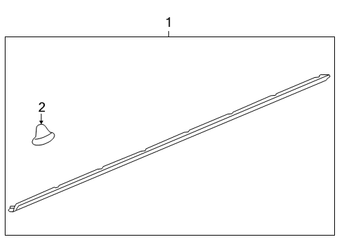 2013 GMC Terrain Exterior Trim - Pillars, Rocker & Floor Rocker Molding Diagram for 23207320