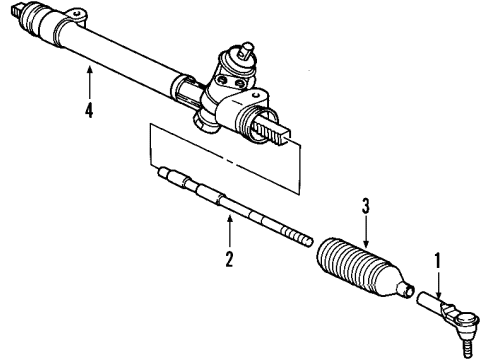 2000 Saturn LW1 P/S Pump & Hoses, Steering Gear & Linkage Seal Kit, P/S Pump Diagram for 22724203