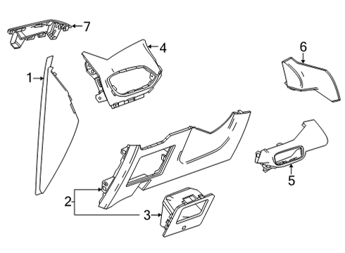 Cluster & Switches, Instrument Panel Side Cover Diagram for 42578244