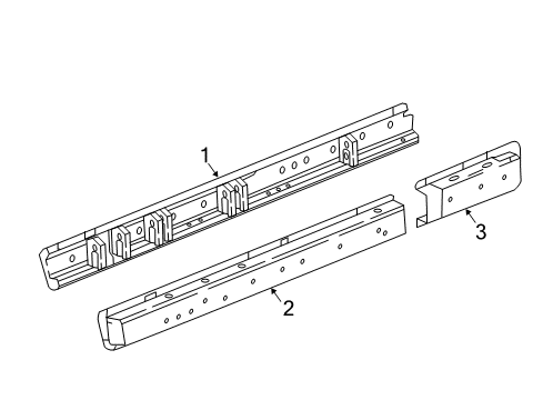 2019 Chevrolet Traverse Rocker Panel Rocker Reinforcement Diagram for 84304651