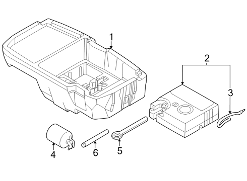 Jack & Components Tire Mobility Kit Ho Diagram for 52935D4000