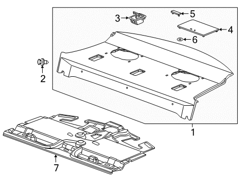 2012 Buick Regal Interior Trim - Rear Body Insulator Diagram for 20922297