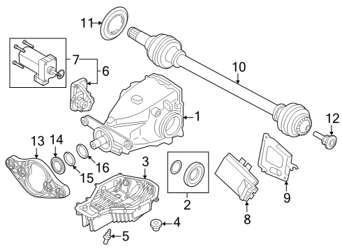Axle & Differential - Rear Oil Pan Diagram for 33117856932