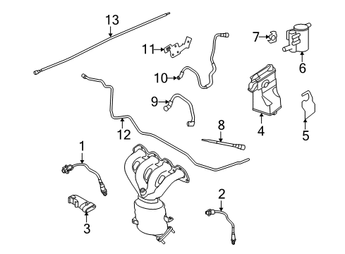 2008 Saturn Astra Powertrain Control Vent Hose Diagram for 94702386