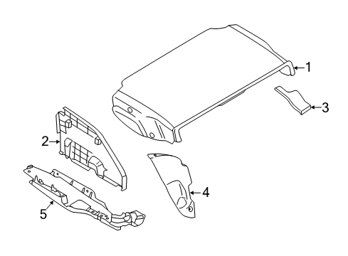 2020 BMW 430i xDrive Interior Trim - Retractable Top Trim, Main Bearing, Left Diagram for 51479123217
