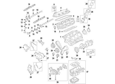 2012 Mitsubishi Outlander Engine Parts, Mounts, Cylinder Head & Valves, Camshaft & Timing, Oil Pan, Oil Pump, Crankshaft & Bearings, Pistons, Rings & Bearings, Variable Valve Timing Cap-Engine Oil Filler Diagram for 1250A010