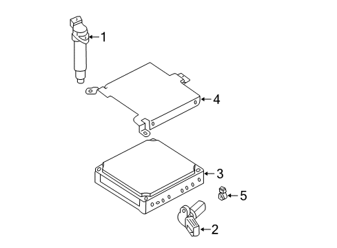 2006 Nissan Sentra Ignition System Engine Control Module Diagram for 23710ZG50B