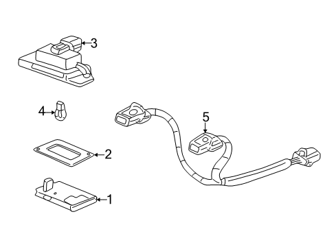 2001 Honda Accord License Lamps Sub-Wire, License Light Diagram for 32109S82A00