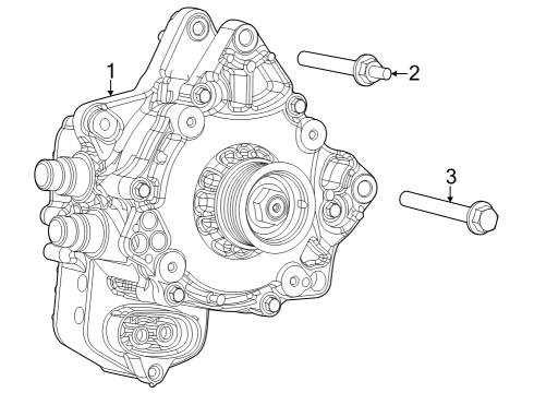 Alternator Screw-Hex Head Diagram for 6512944AA