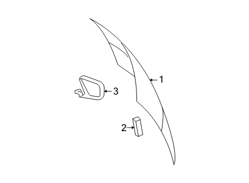 2020 Dodge Grand Caravan Glass & Moldings - Lift Gate BACKLITE Diagram for 5182657AB
