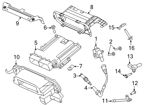 2020 Ford F-250 Super Duty Ignition System Cable Diagram for HC3Z12286E
