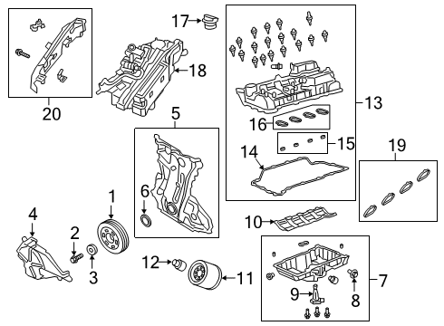 2018 Alfa Romeo Giulia Engine Parts CRANKSHAFT Diagram for 4893573AB
