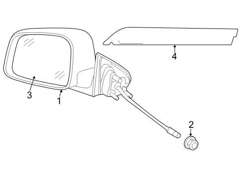 2021 Dodge Durango Mirrors Tape-Black Out Diagram for 5182136AB