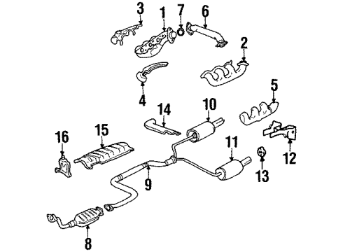 1998 Chevrolet Lumina Powertrain Control Air Mass Sensor Diagram for 19112538